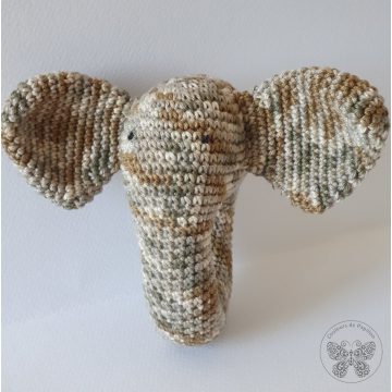 Elefánt csörgő - terepszínű