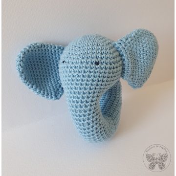 Elefánt csörgő - középkék