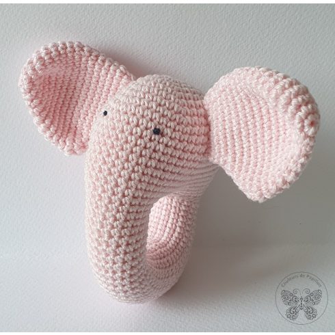 Elefánt csörgő - halvány rózsaszín
